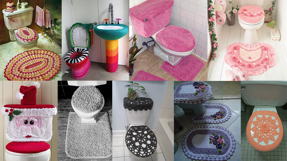 Toilet seat covers and mats