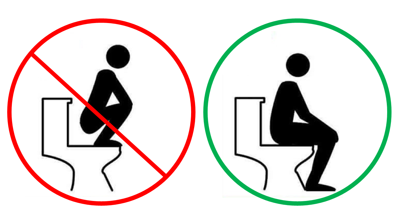 Squatting vs sitting